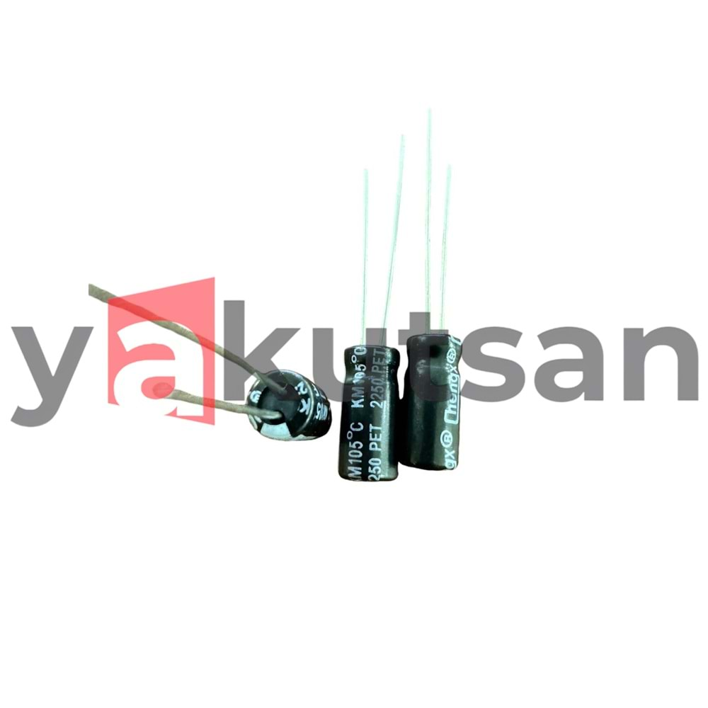 4,7UF250V/8*12MM