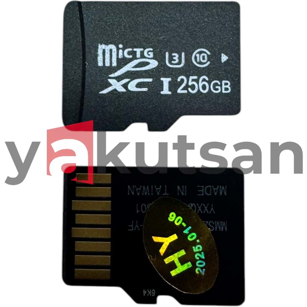 256GB Mikro SD hafıza Kart