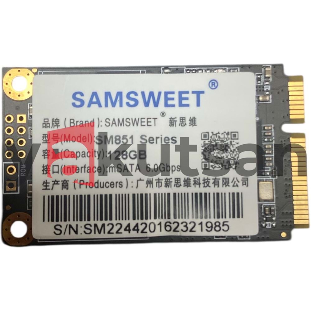 128GB SM851 MSATA 6.0GBPS
