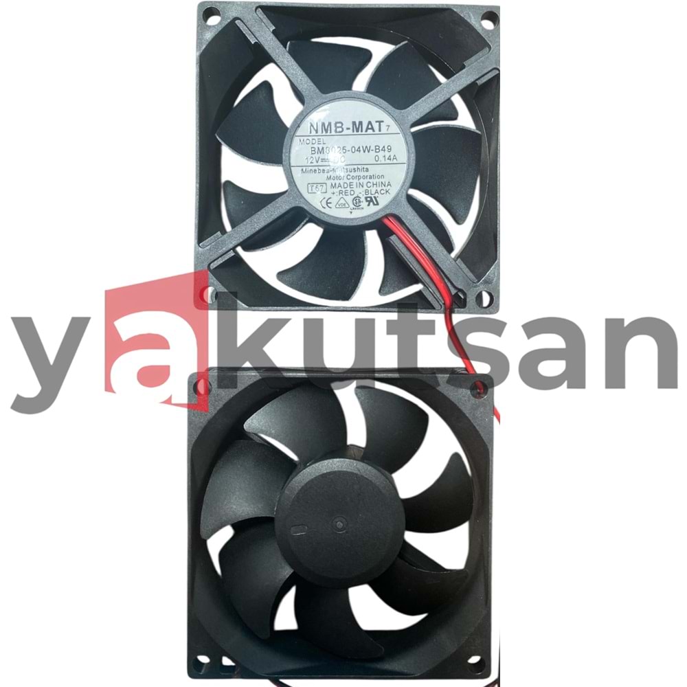 BM8025-04W-B49 12V DC 0.14A 80*80*25 MM