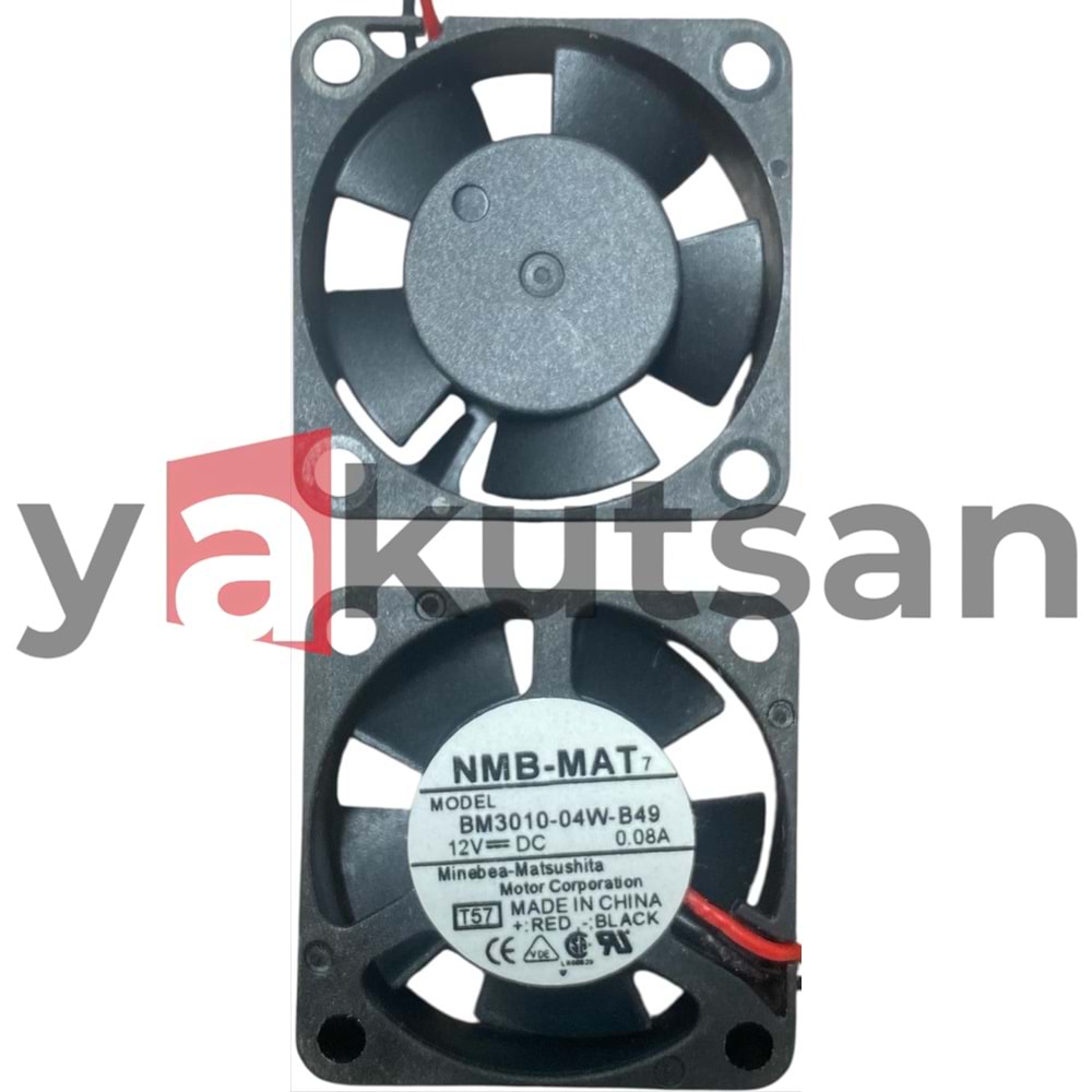 BM3010-04W-B49 12V DC 0.08A 30*30*10 MM