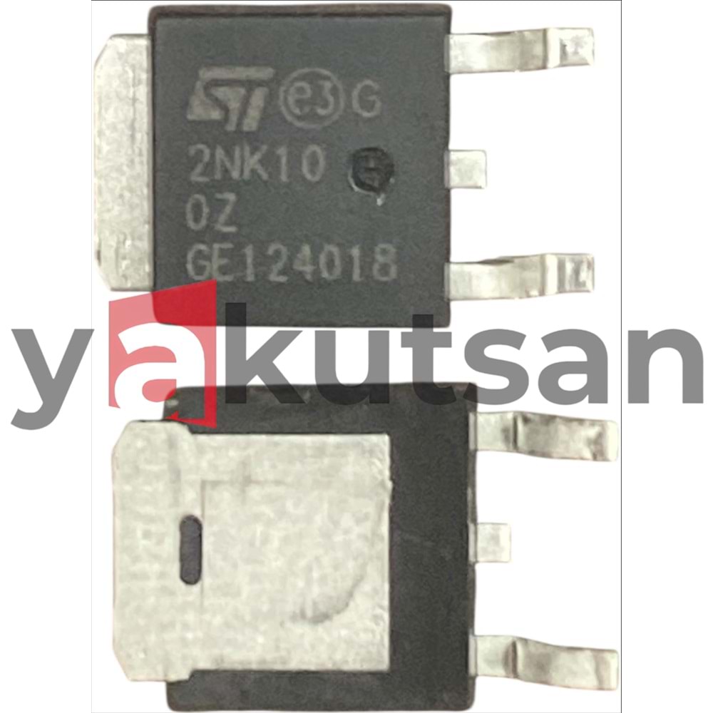 STD2NK100Z - 2NK10 DPAK Mosfet - Transistör
