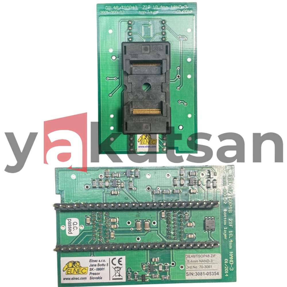 DIL48/TSOP48 ZIF 8,4mm NAND-3 70-3081