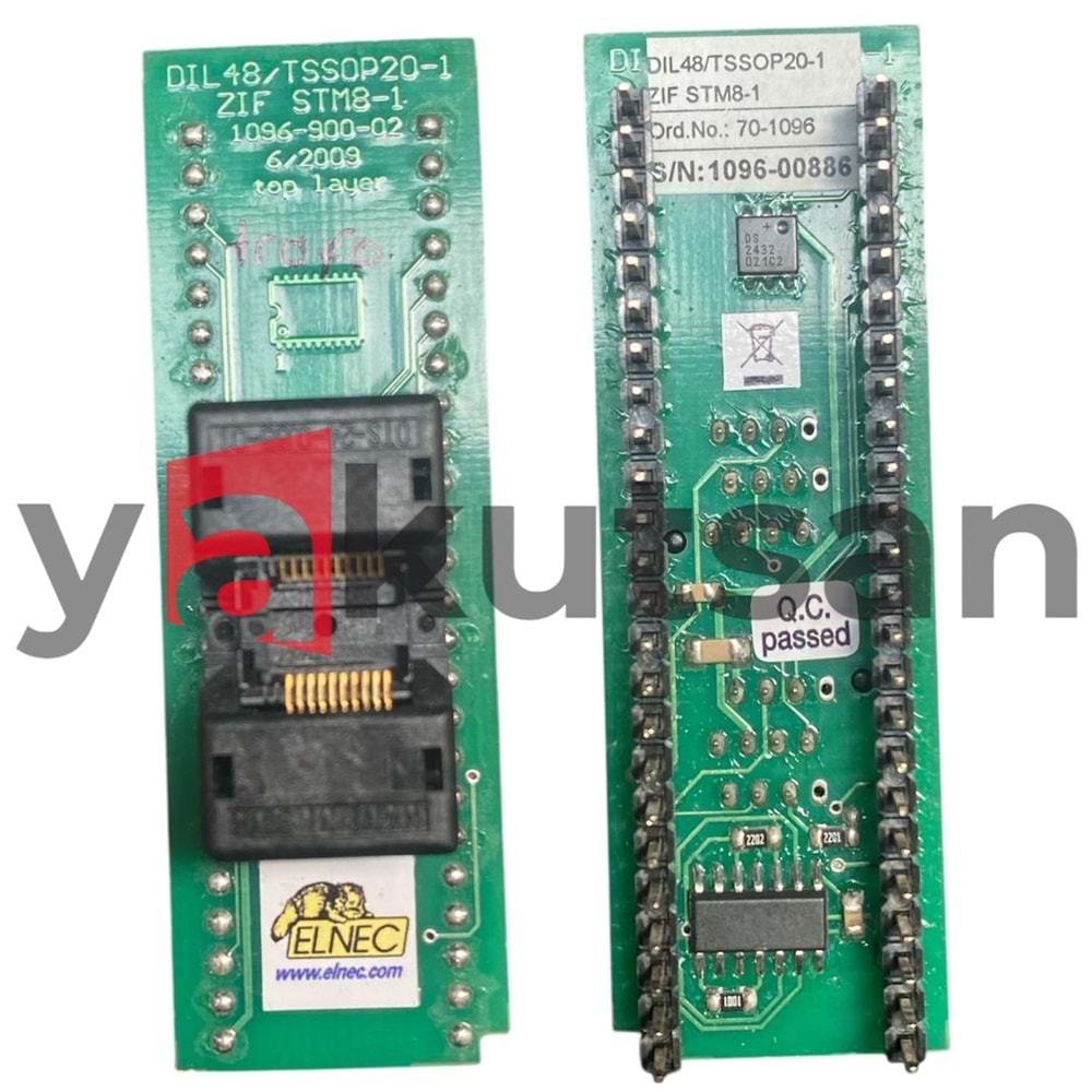 DIL48/TSSOP20-1 ZIF STM8-1 70-1096