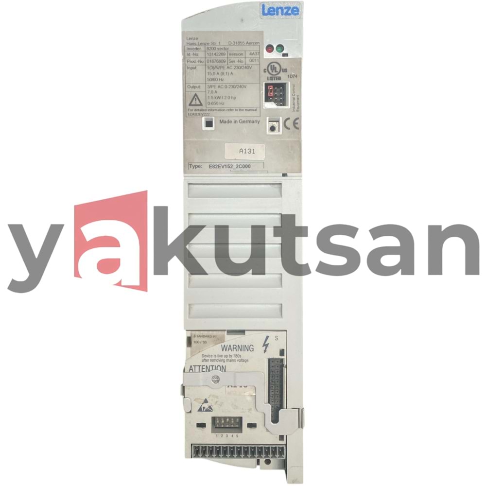 LENZE 1.5KW 8200VECTOR A131
