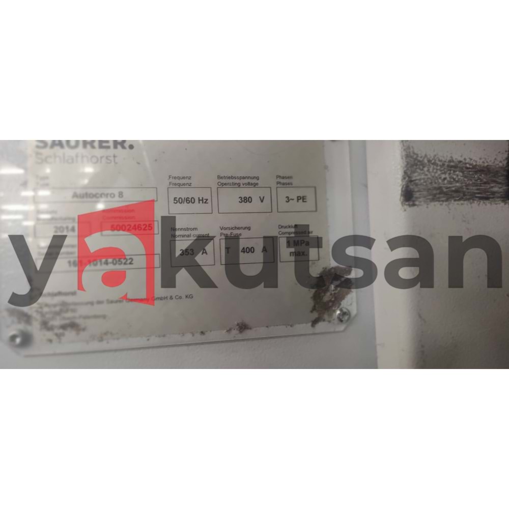 SAURER AUTOCORO 8 E3 MULTİLOT 3 480 SPİNDLE