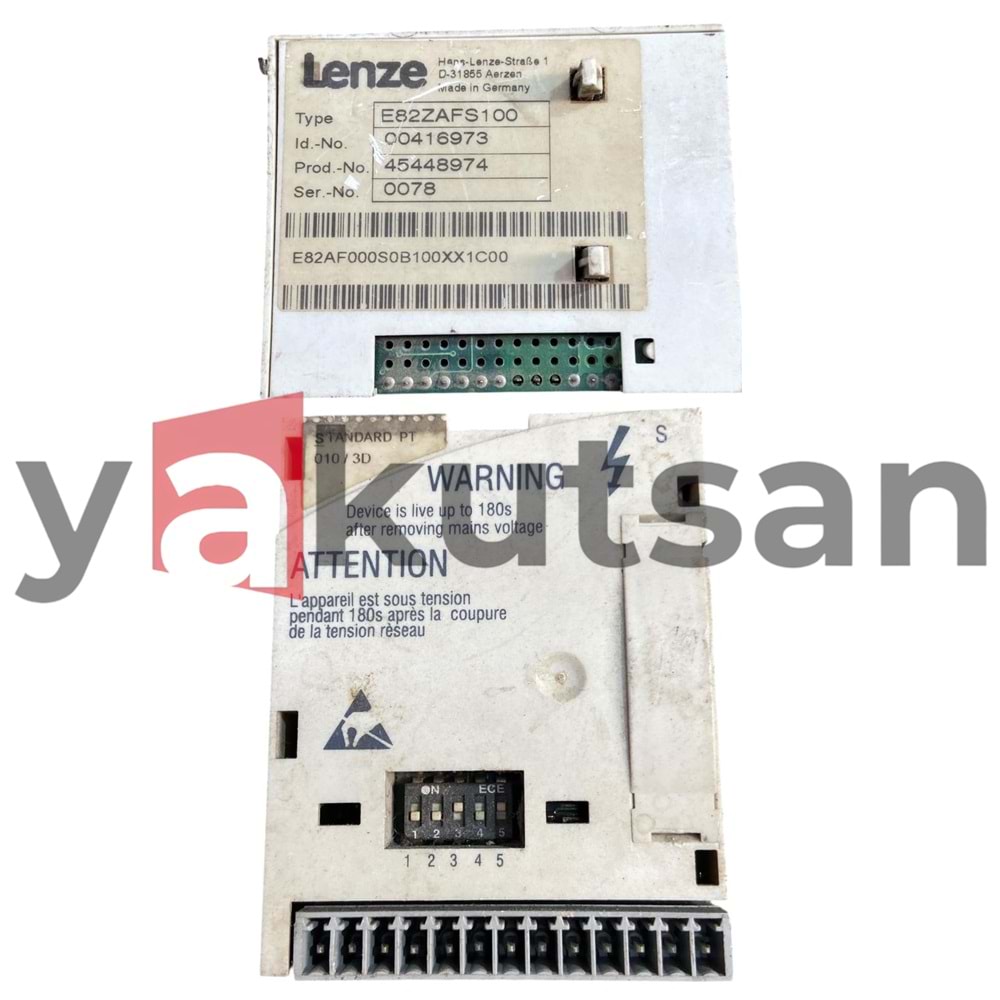 LENZE ÜSST KART ÇIKMA E82ZAFS100