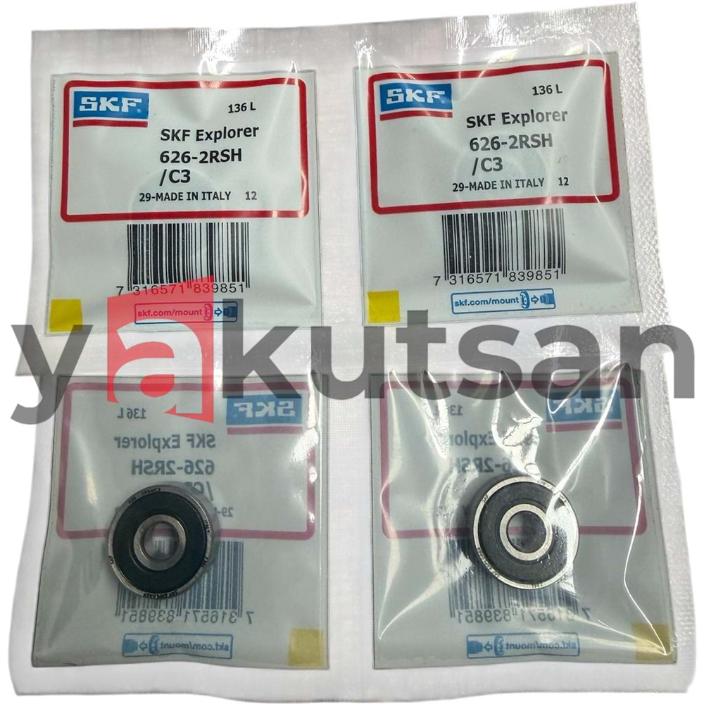 SKF626-2RSH/C3
