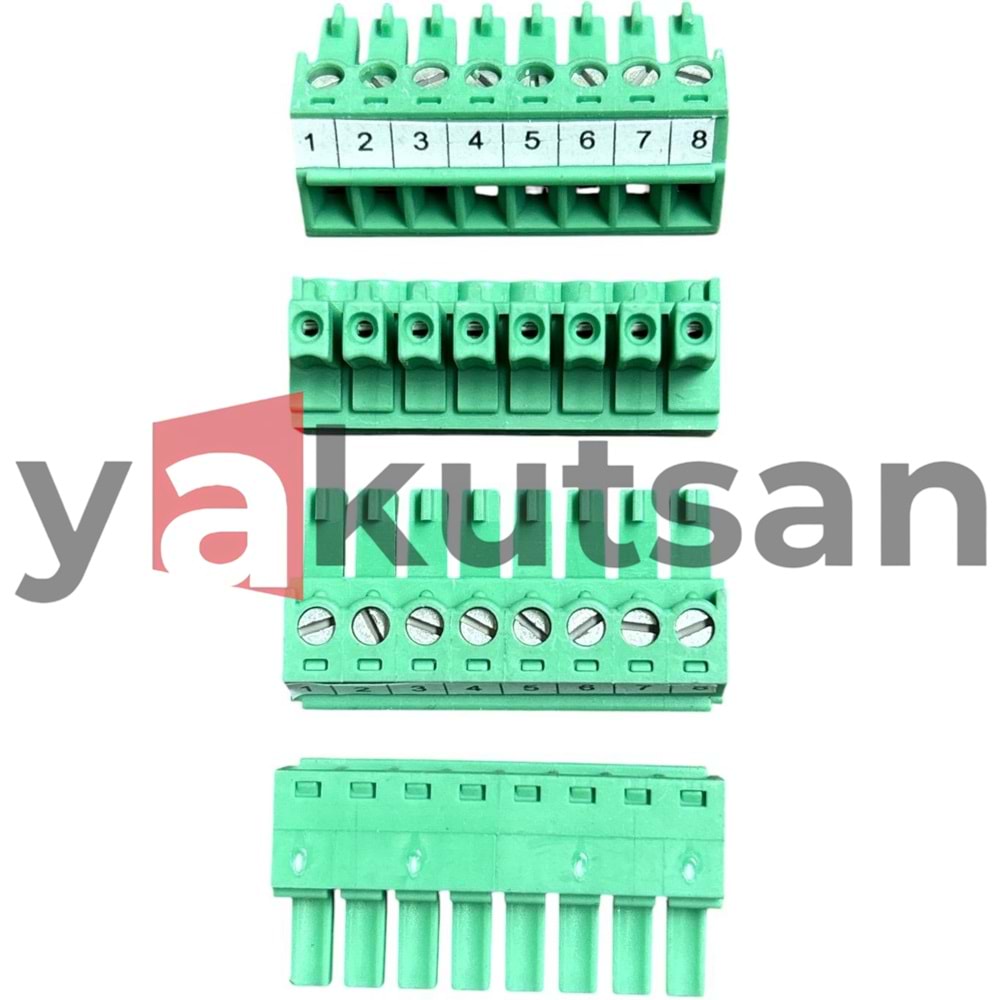 8 PİN DİŞİ SOKET YEŞİL