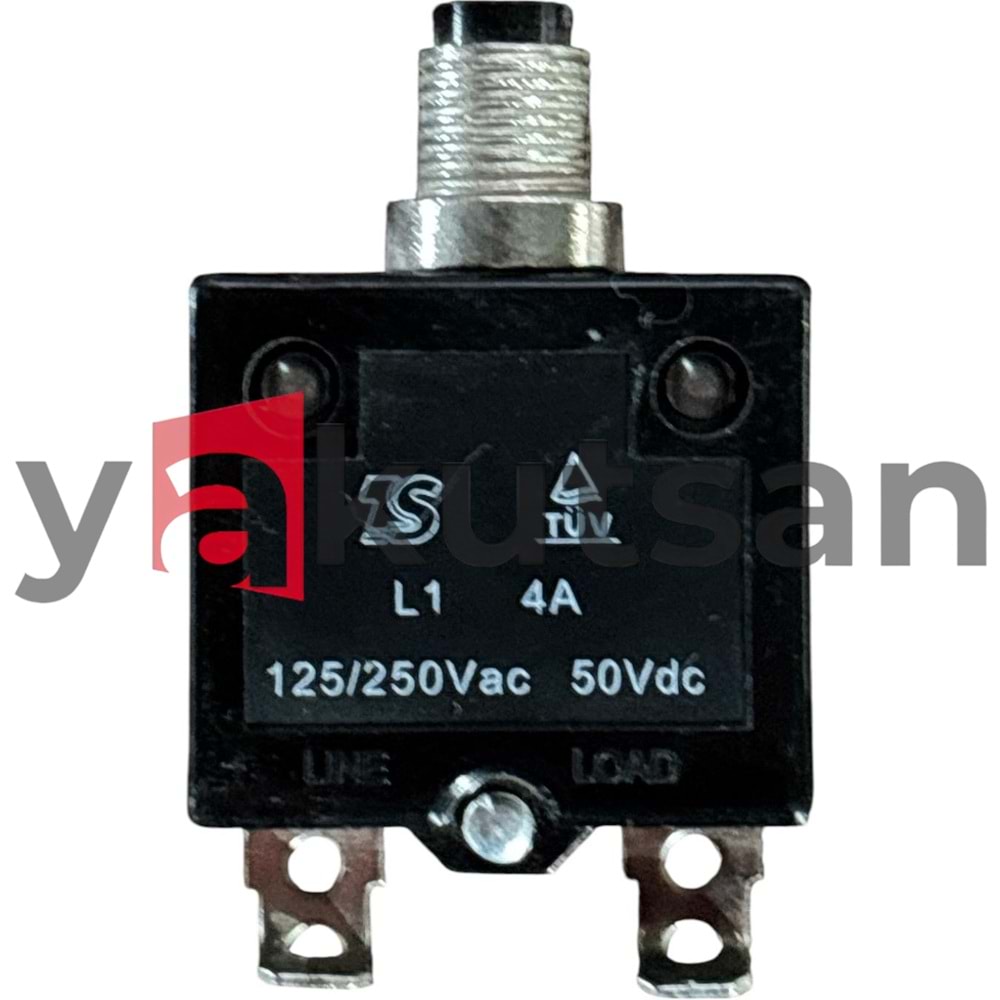 DC YENİDEN KURULABİLİR SİGORTA 4A 125/250VAC