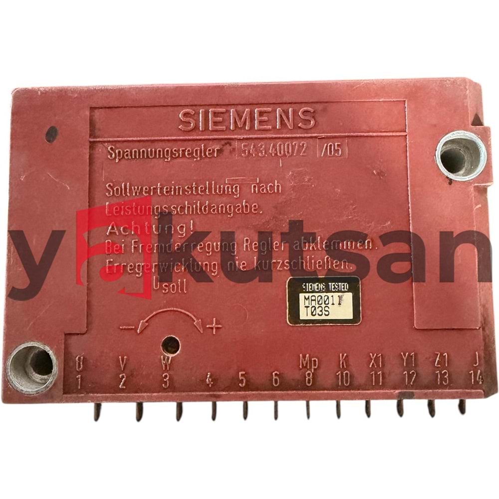 MA0011T03S VOLTAJ REGÜLATÖRÜ