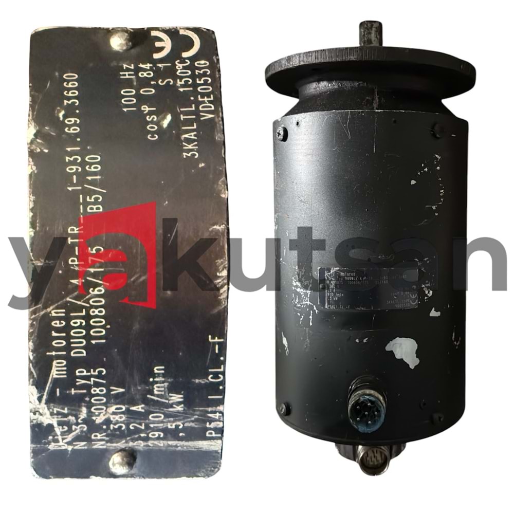 DU09L/4P-TR 1,5KW ENCODER İLE BİRLİKTE