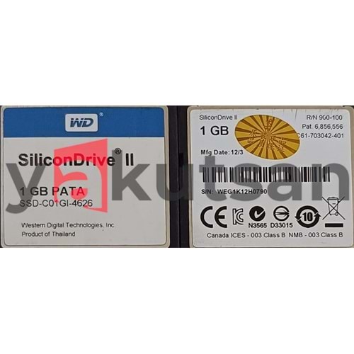 SLİCON DRİVE 1 GB SSD PATA