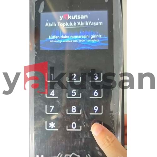 DİYAFON APARTMAN ÖNÜ EKRAN