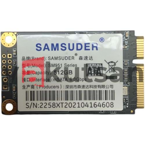 512GB SM851 MSATA 6.0GBPS