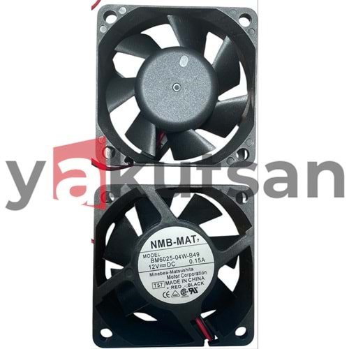BM6025-04W-B49 12V DC 0.15A 60*60*25 MM
