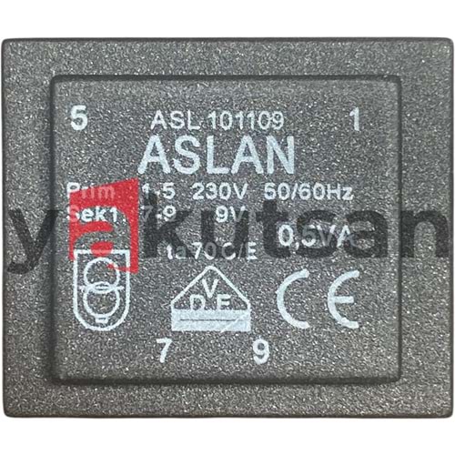 ASL101109 0.5VA 9V 50/60HZ 230V