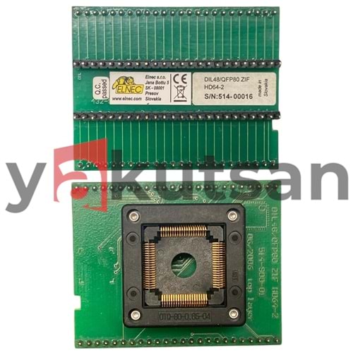 DIL48/QFP80 ZIF HD64-2