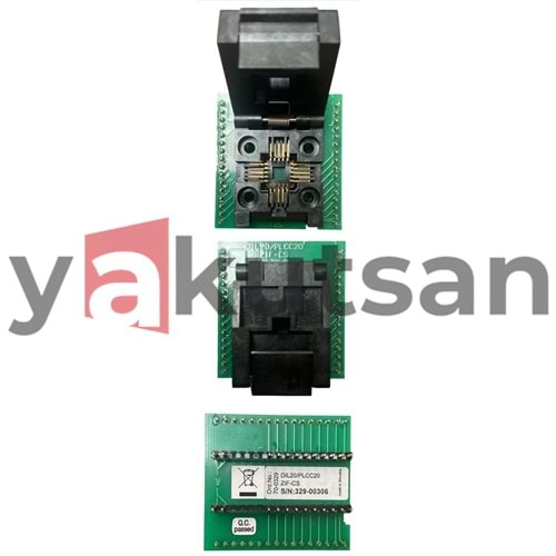 DIL20/PLCC20 ZIF-CS 70-0329