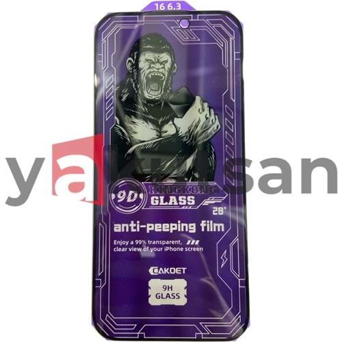 İPHONE 16PRO SİYAH HAYALET KORUMA CAMI