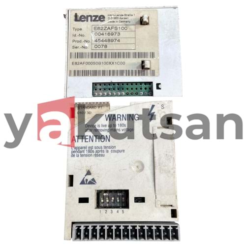 LENZE ÜSST KART ÇIKMA E82ZAFS100