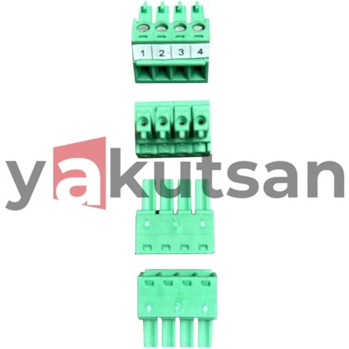 4 PİN DİŞİ SOKET YEŞİL