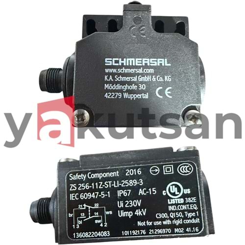 SCHMERSAL ZS256-1 1 Z-ST-LI-2589-3