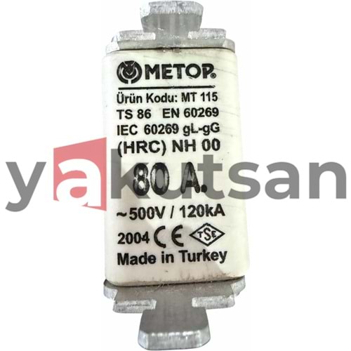 MT 115 TS 86 EN 60269 80 AMPER