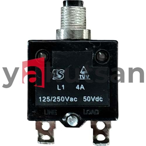 DC YENİDEN KURULABİLİR SİGORTA 4A 125/250VAC