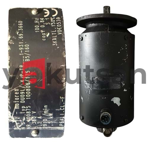 DU09L/4P-TR 1,5KW ENCODER İLE BİRLİKTE